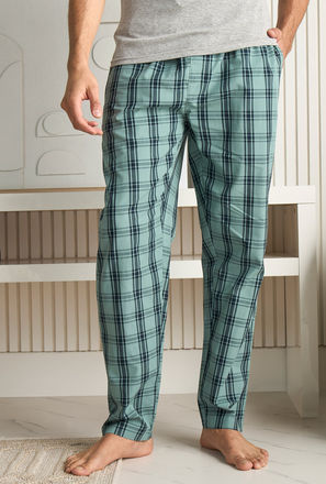 Checked Better Cotton Pyjamas-mxmen-clothing-nightwear-bottoms-2