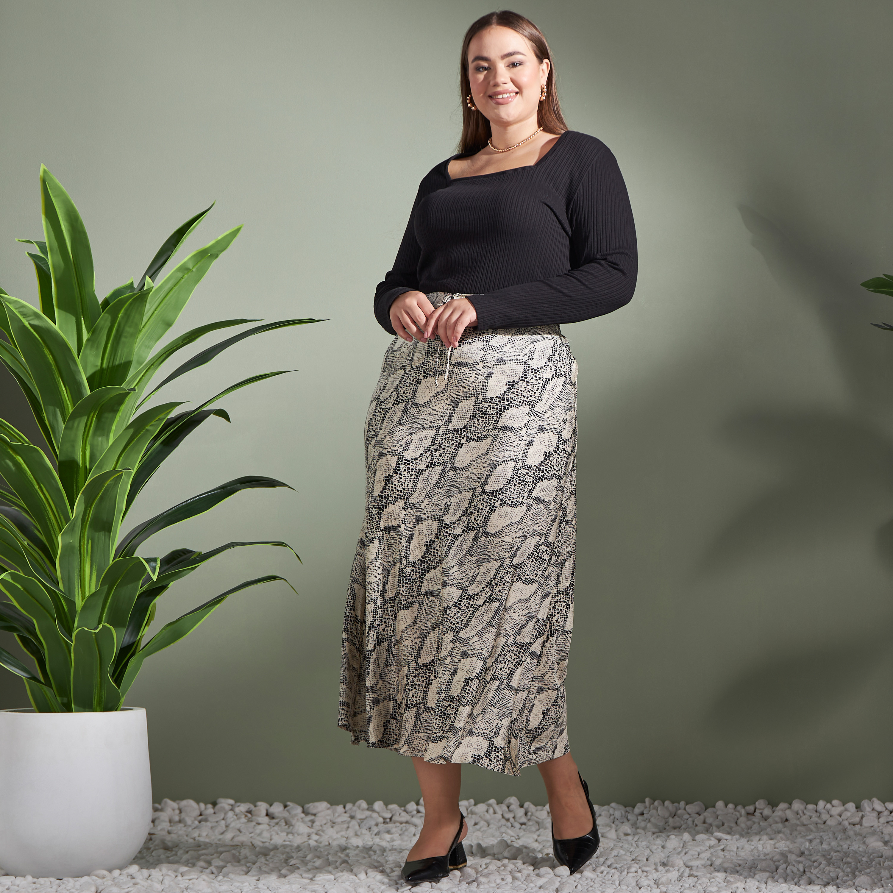 Plus size maxi skirts online best sale