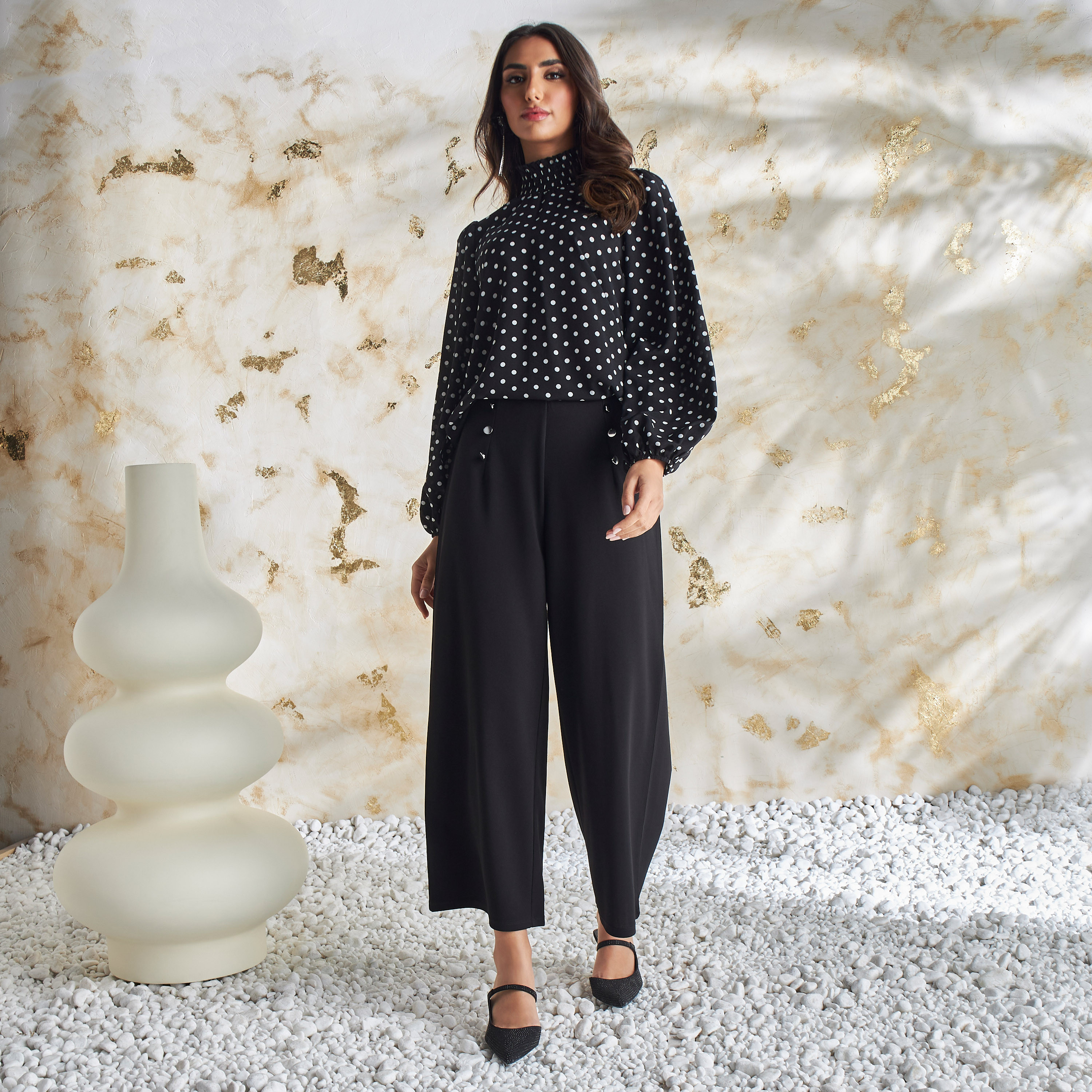 blouse polka dot online