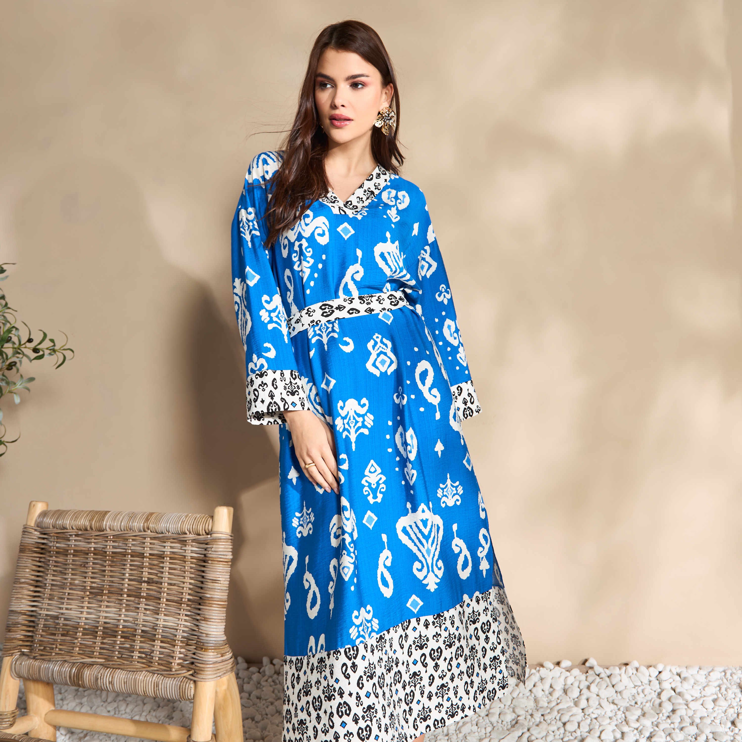 Makia 【 Mila Kaftan Dress W Women 】 ファッション レディースファッション トップス Tシャツ カットソー レディース Stylish ladies dress kaftan,Off shoulder women's Maxi dress