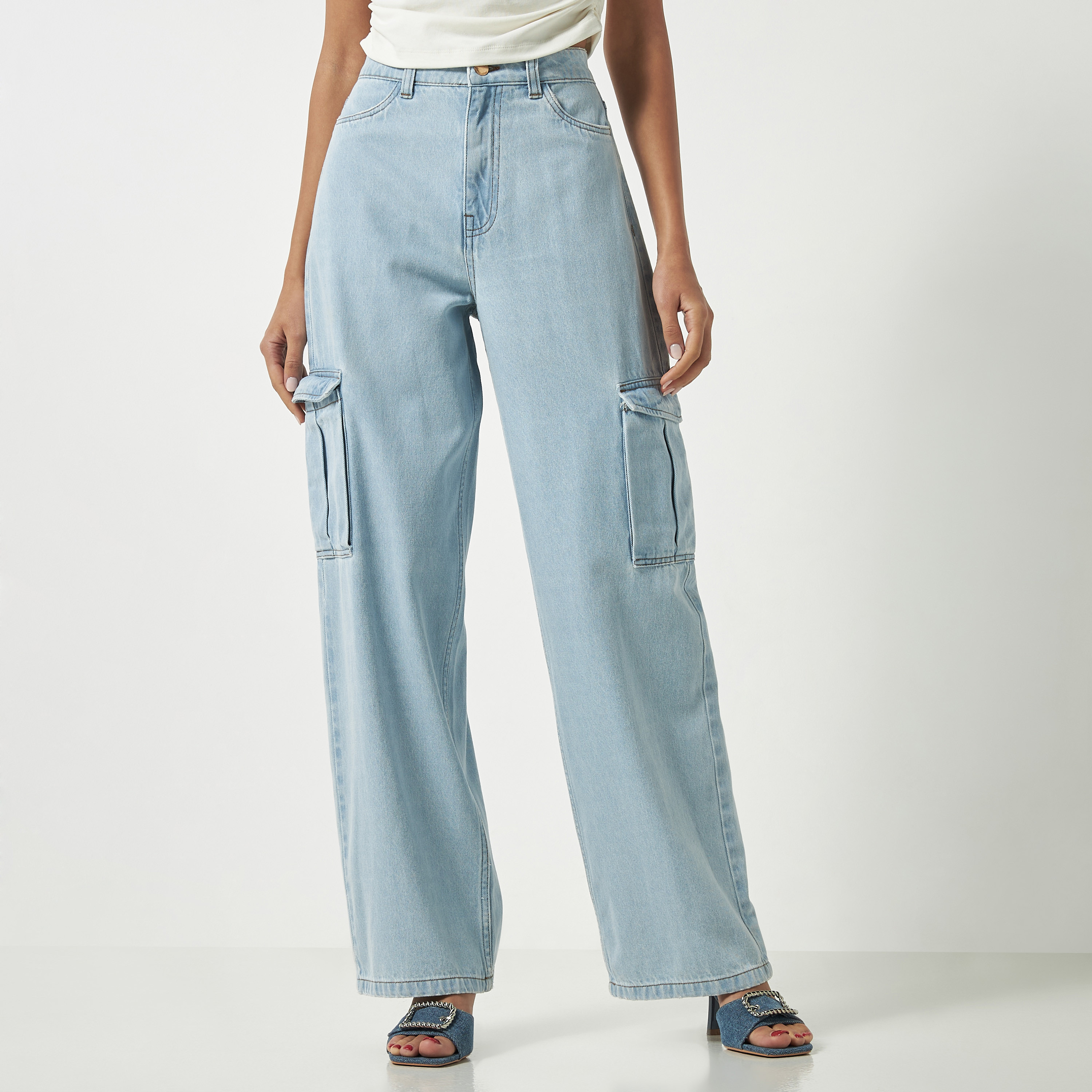 Wide flare best sale leg jeans