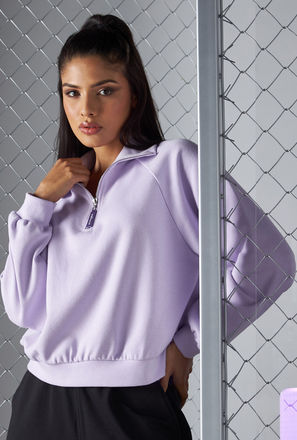 Plain Half Zippered Sweatshirt-mxwomen-clothing-hoodiesandsweatshirts-2