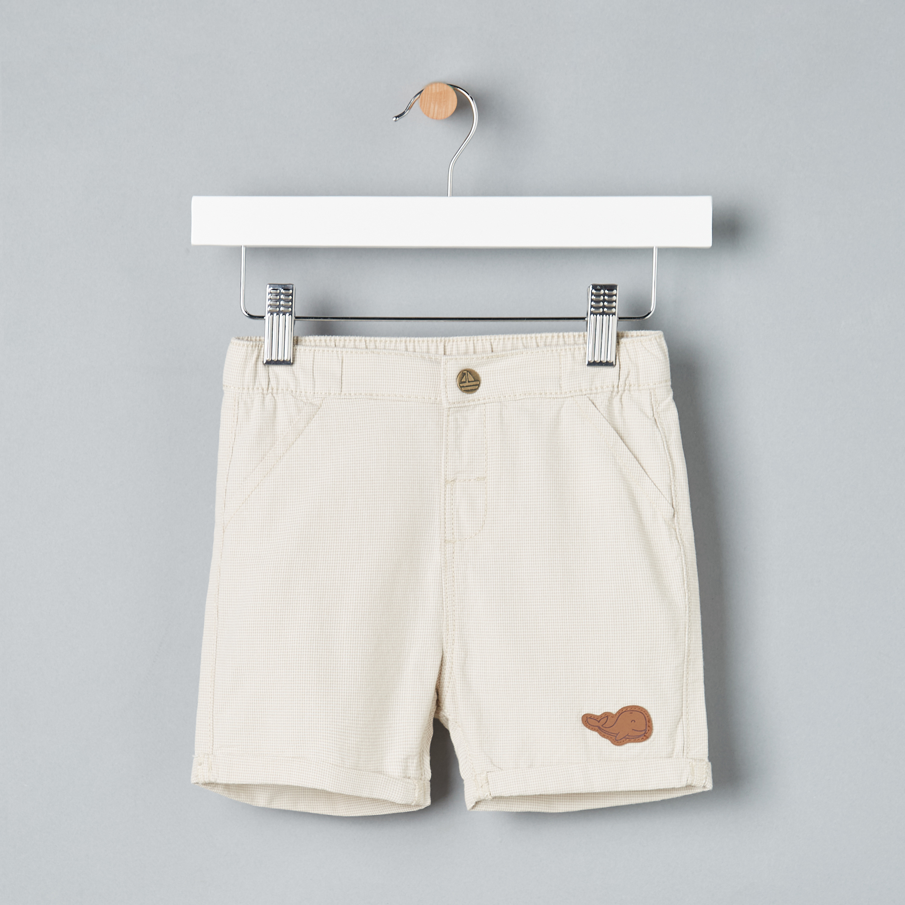 Dobby Textured Cotton Shorts