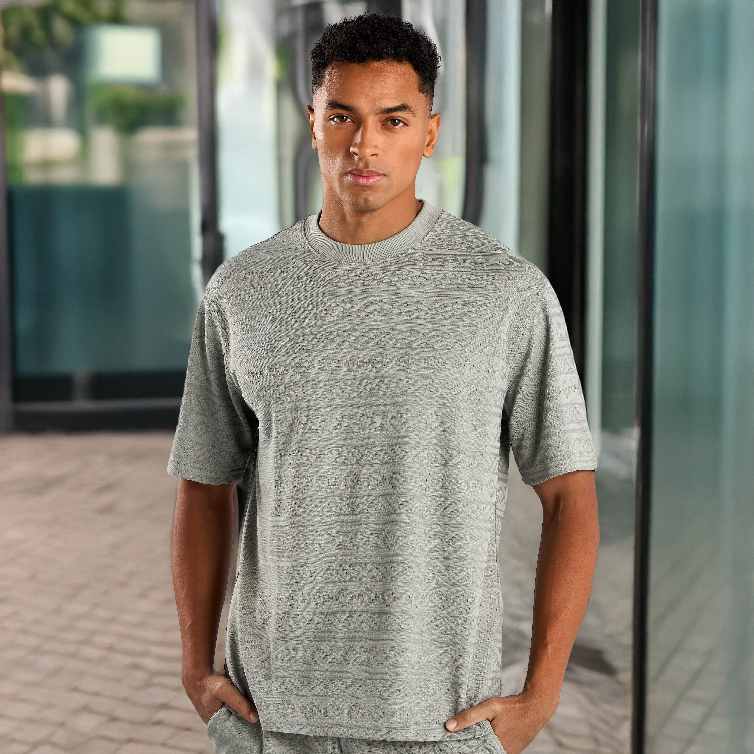 Tシャツ・カットソー BEAMS FW24 Half-zip jacquard polo shirt (38020037156 35) BEAMS PLUS Half Zip Knit Polo BEAMS PLUS (Shirts, Blouses