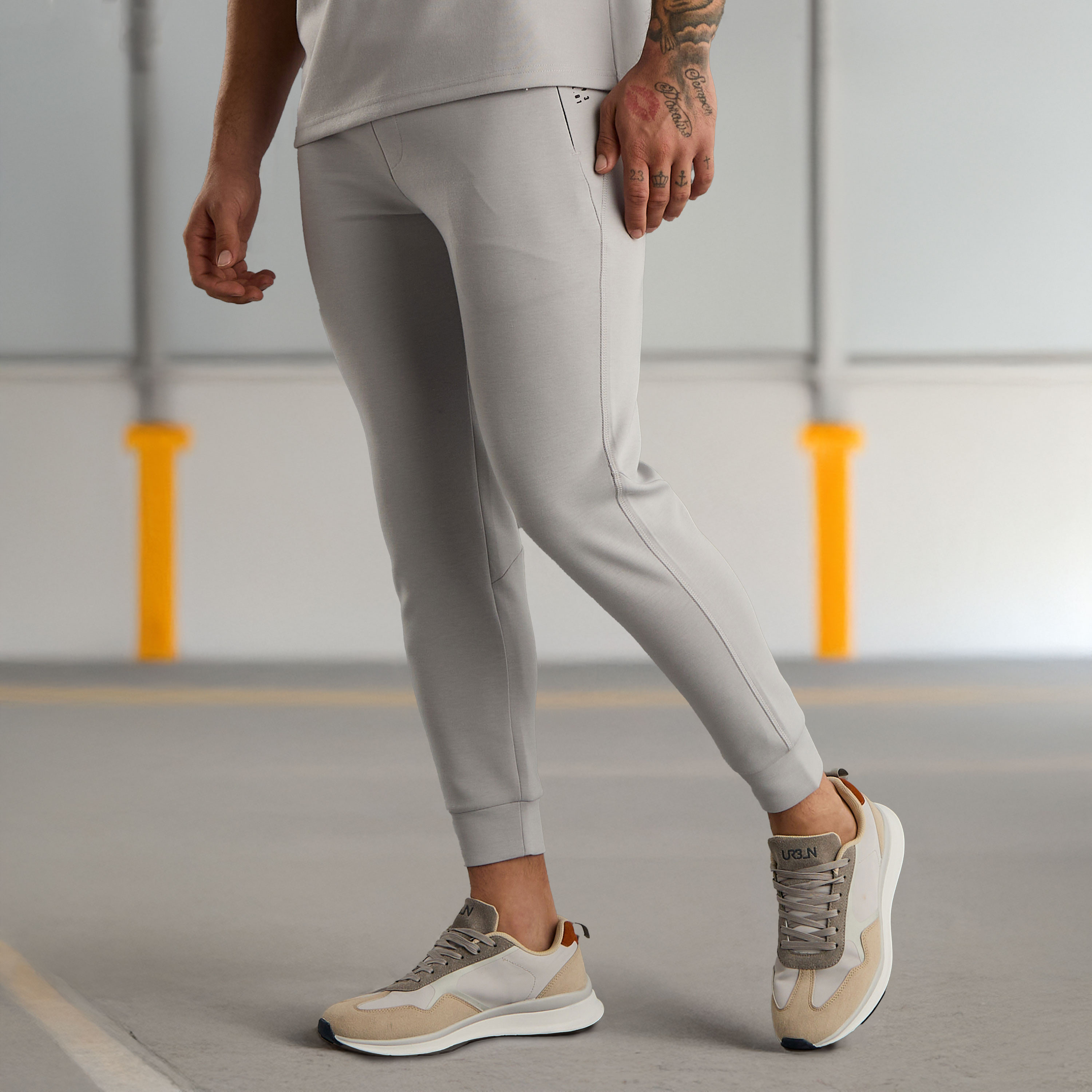 Shop Slogan Print Slim Fit Joggers Online | Max KSA