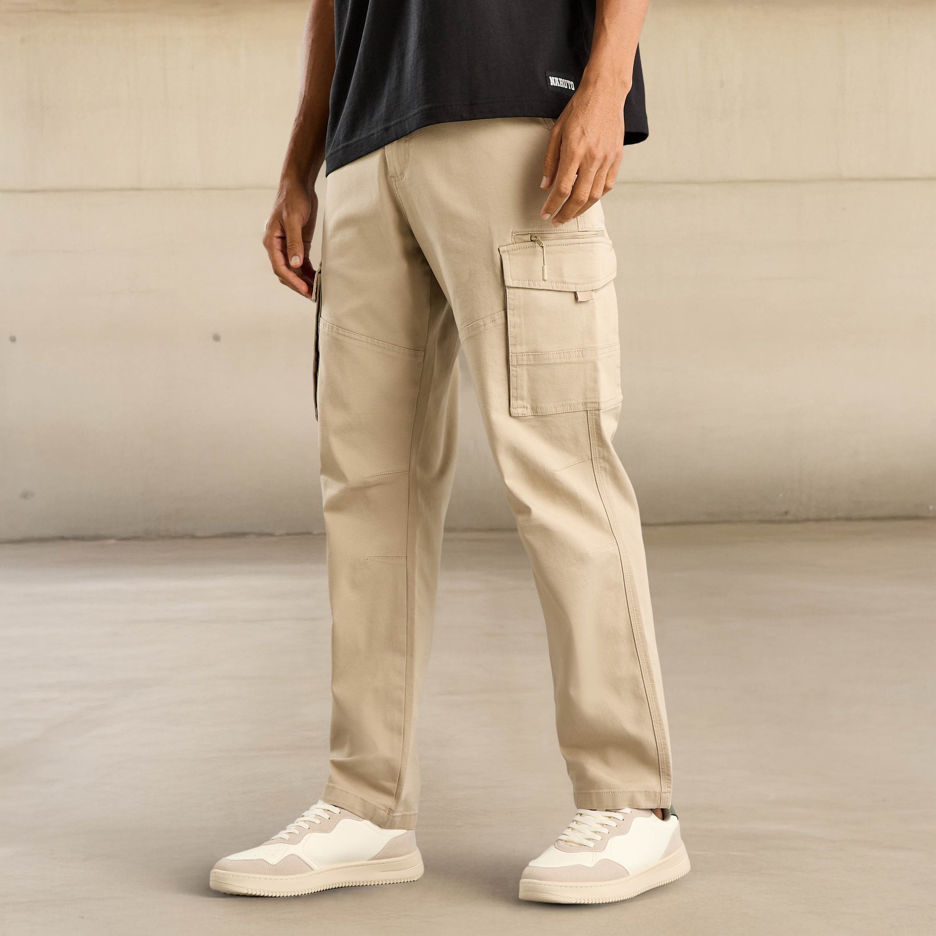 Zip Detail Cargo Pants