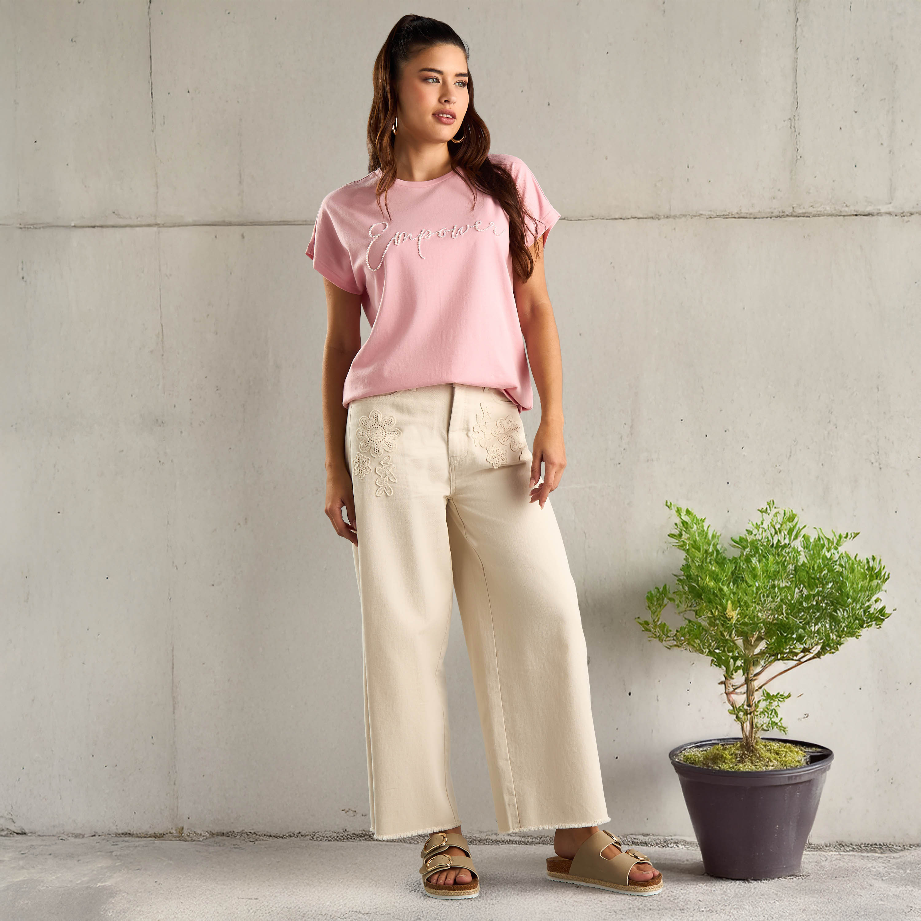 ★lalafox★RIBBON PEARL T-SHIRT★Pink★韓国★大人気★ Logo-Print Top – PUCCI Online Store