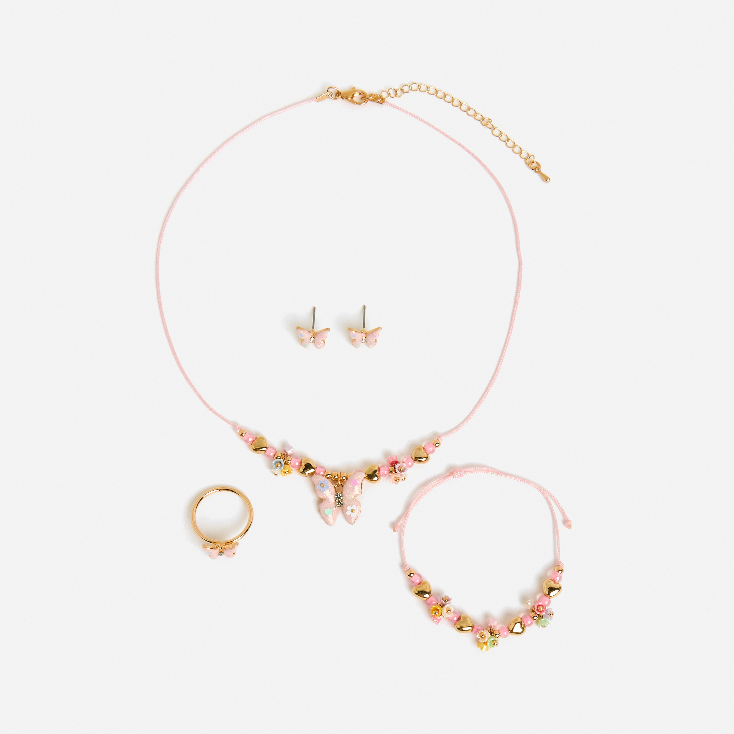 Shop Butterfly Embellished 4-Piece Jewellery Set Online | Max Oman