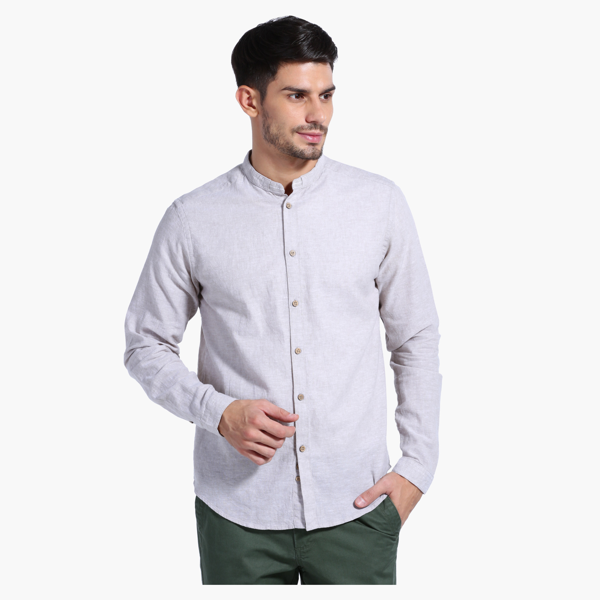 Chinese collar shirts on sale online