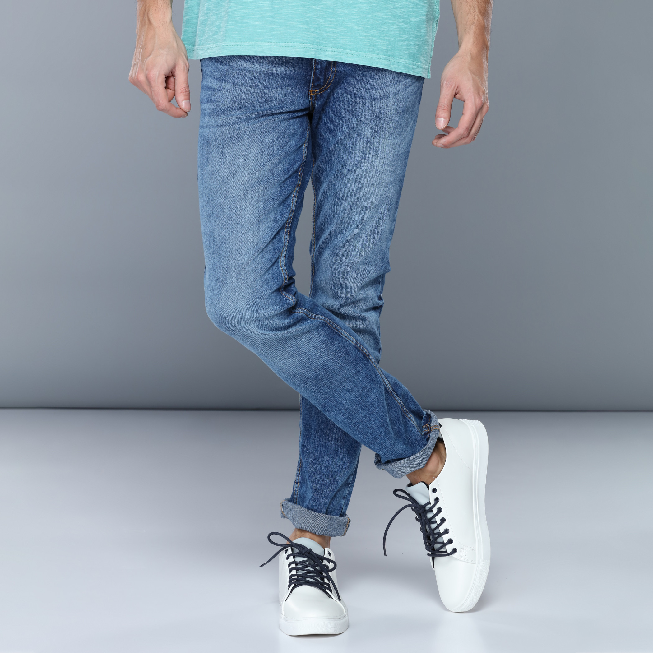 Mid rise jeans for sales men