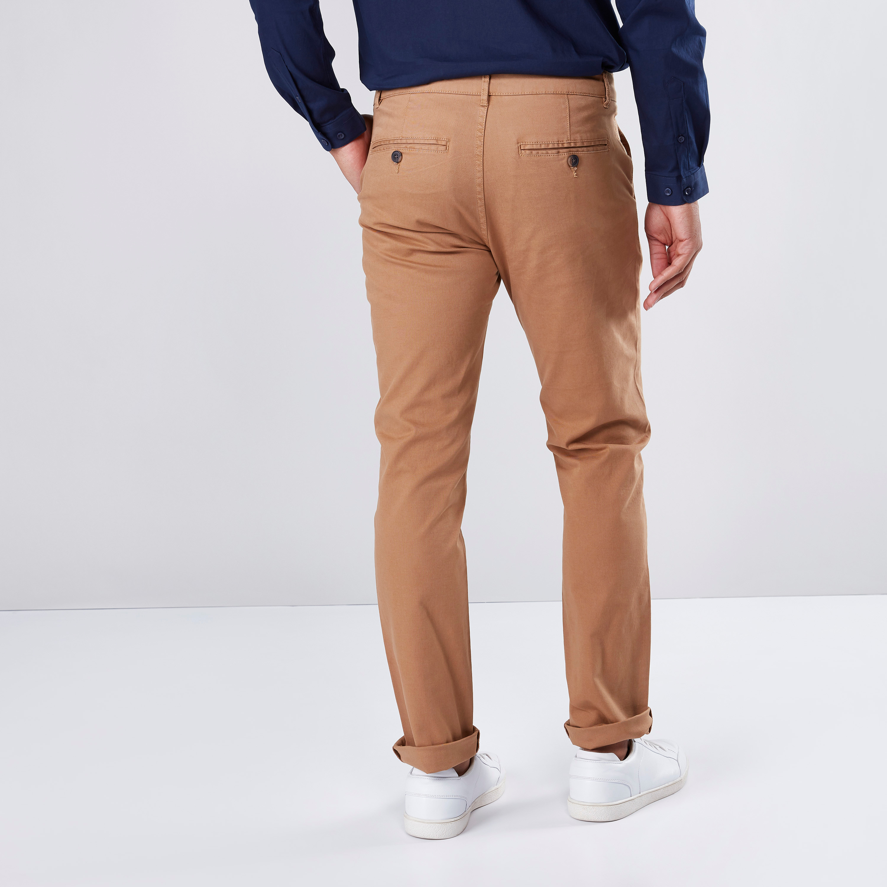 Chinos with zip pockets best sale