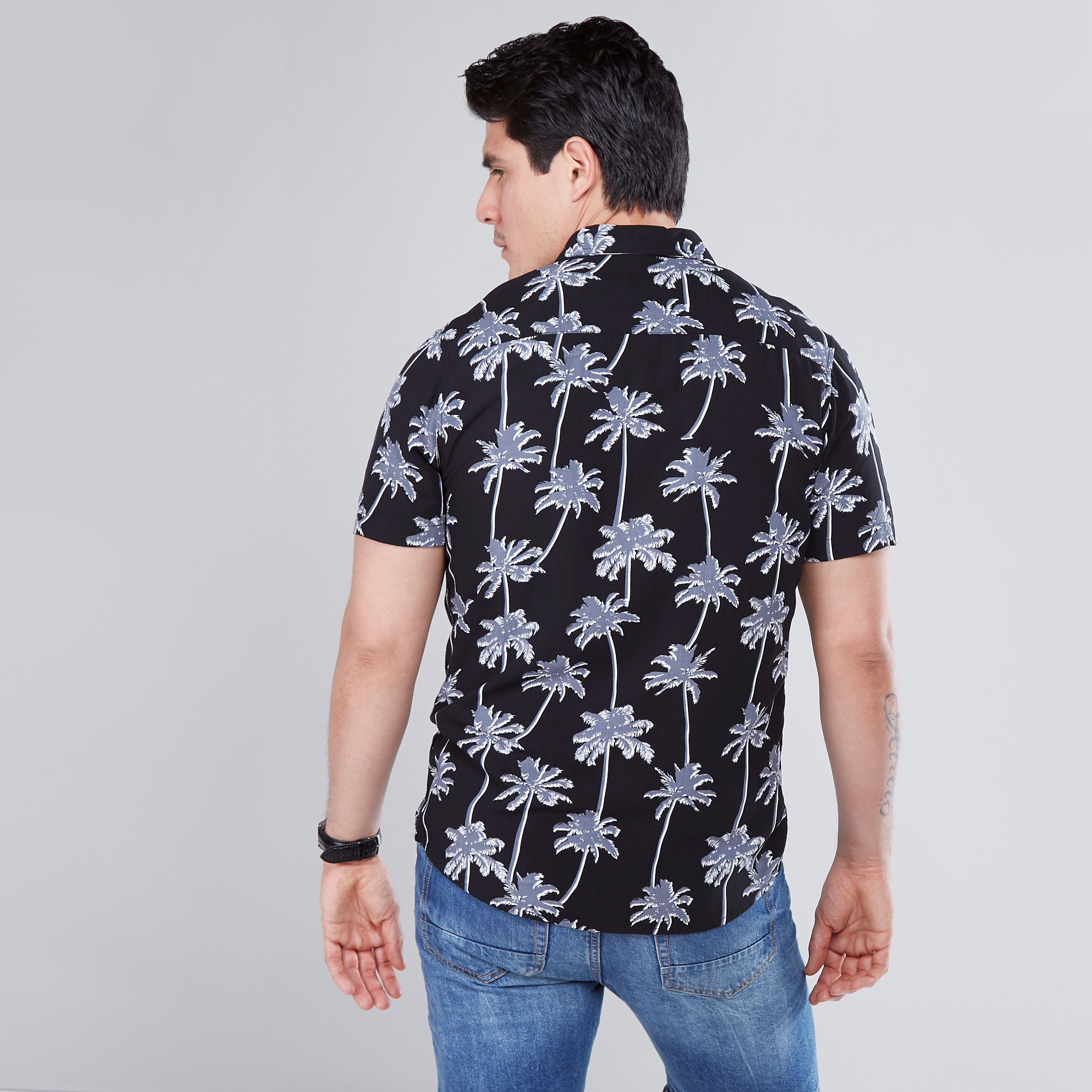 tropical collared shirts