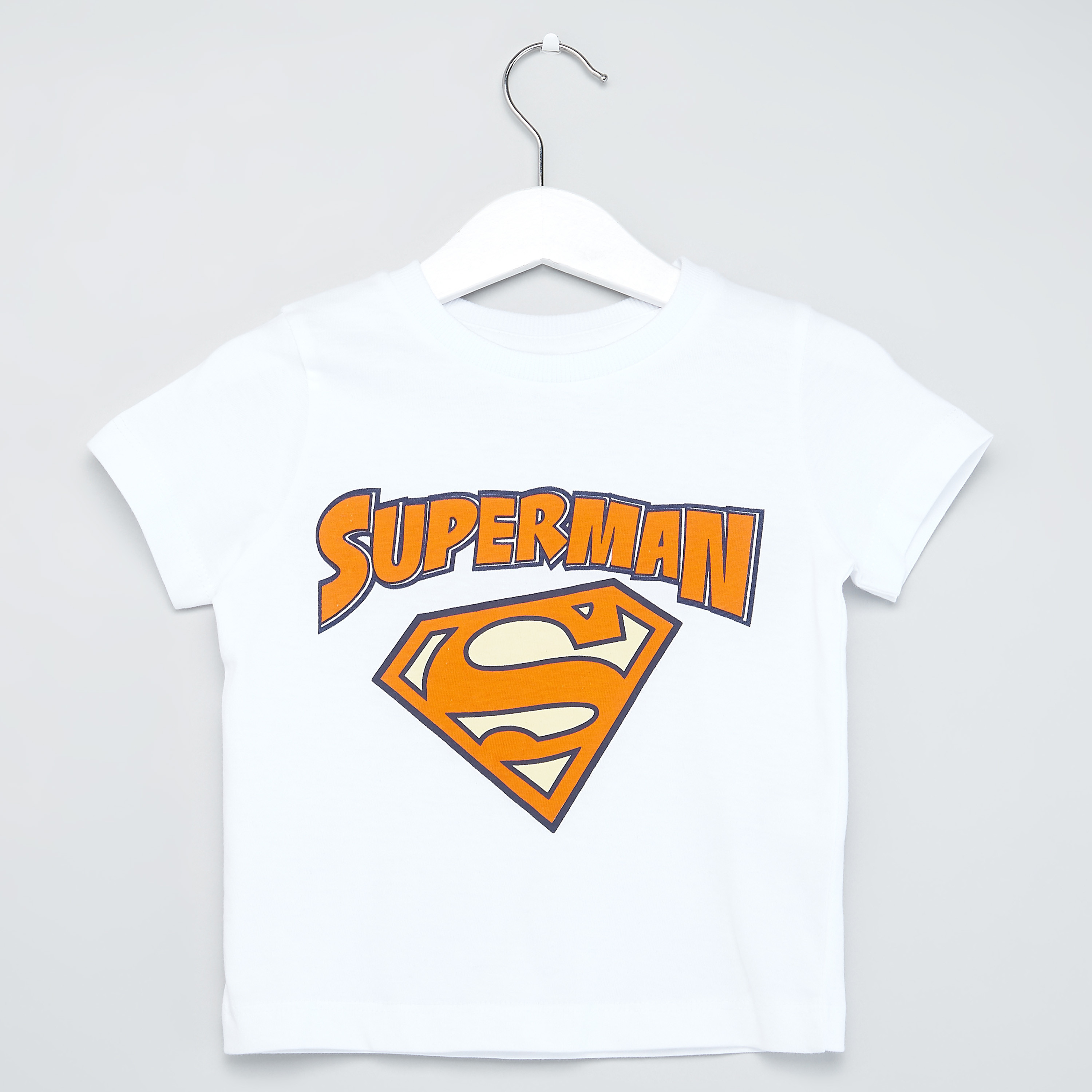 Buy Superman Logo Print T-shirt with Short Sleeves and Crew Neck | Splash  KSA