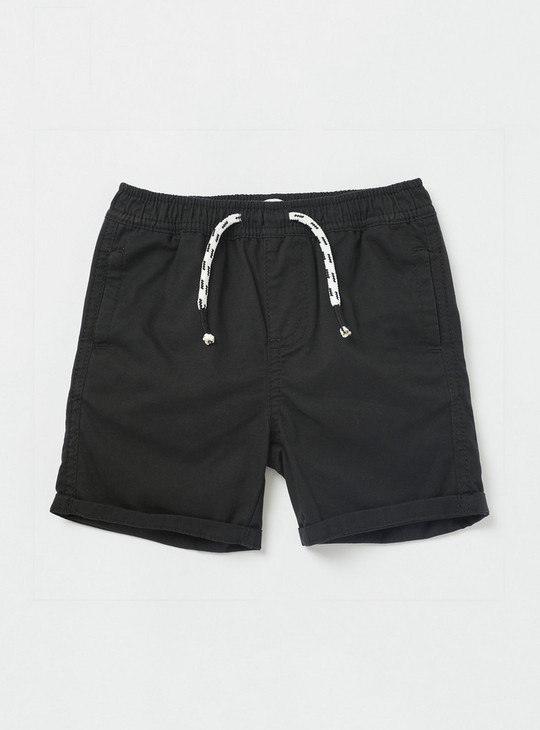 Set of 2 - Assorted Shorts with Pocket Detail and Drawstring Closure