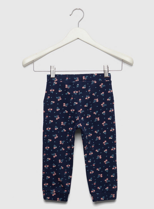 Full Length All-Over Print Joggers with Elasticised Waistband