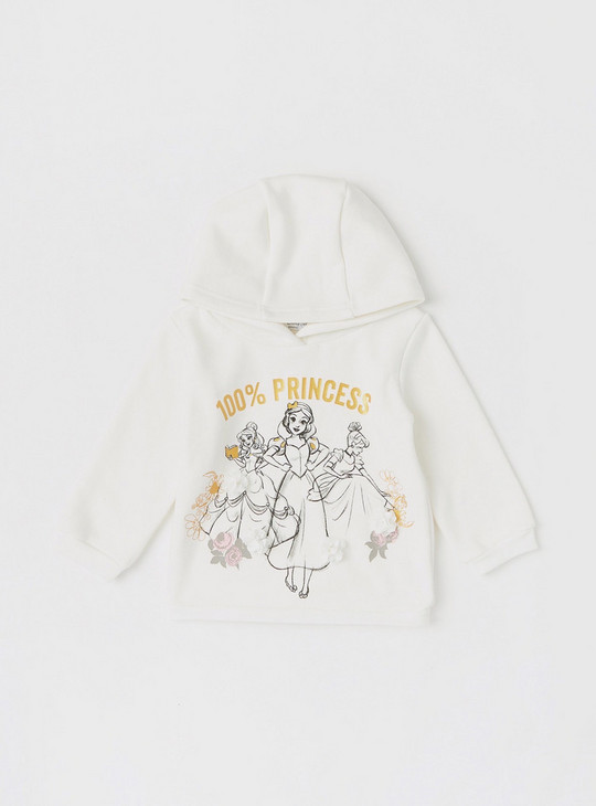Disney Princess Print Fur Lined Hoodie and Full Length Jog Pants Set
