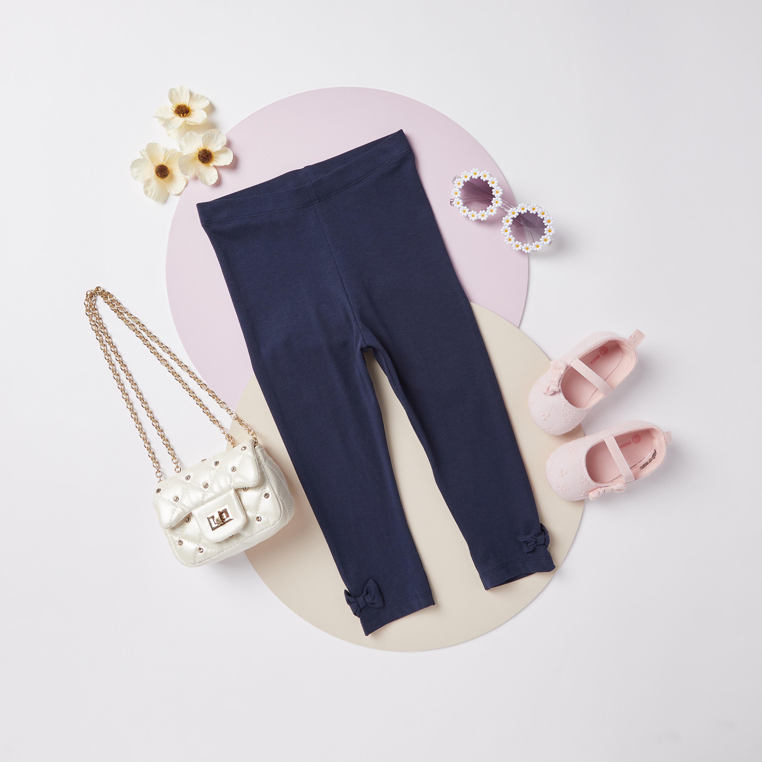 Navy blue leggings deals for baby girl