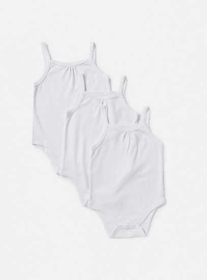 Set of 3 - Solid Bodysuit with Spaghetti Straps-Sets & Outfits-image-0