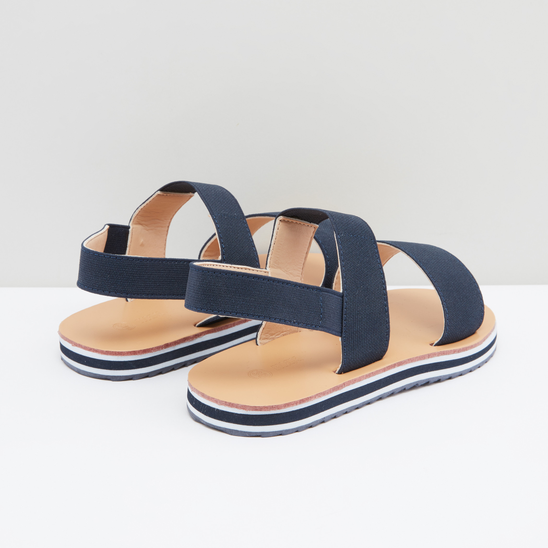 John Lewis Suede Backstrap Footbed Sandals, Brown at John Lewis & Partners