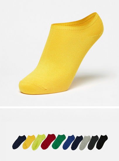 Ribbed Ankle Length Socks - Set of 10