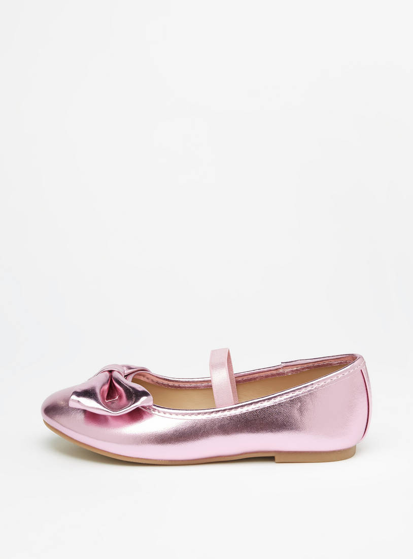 حذاء باليرينا بزينة فيونكة-الأحذية الباليرينا-image-0