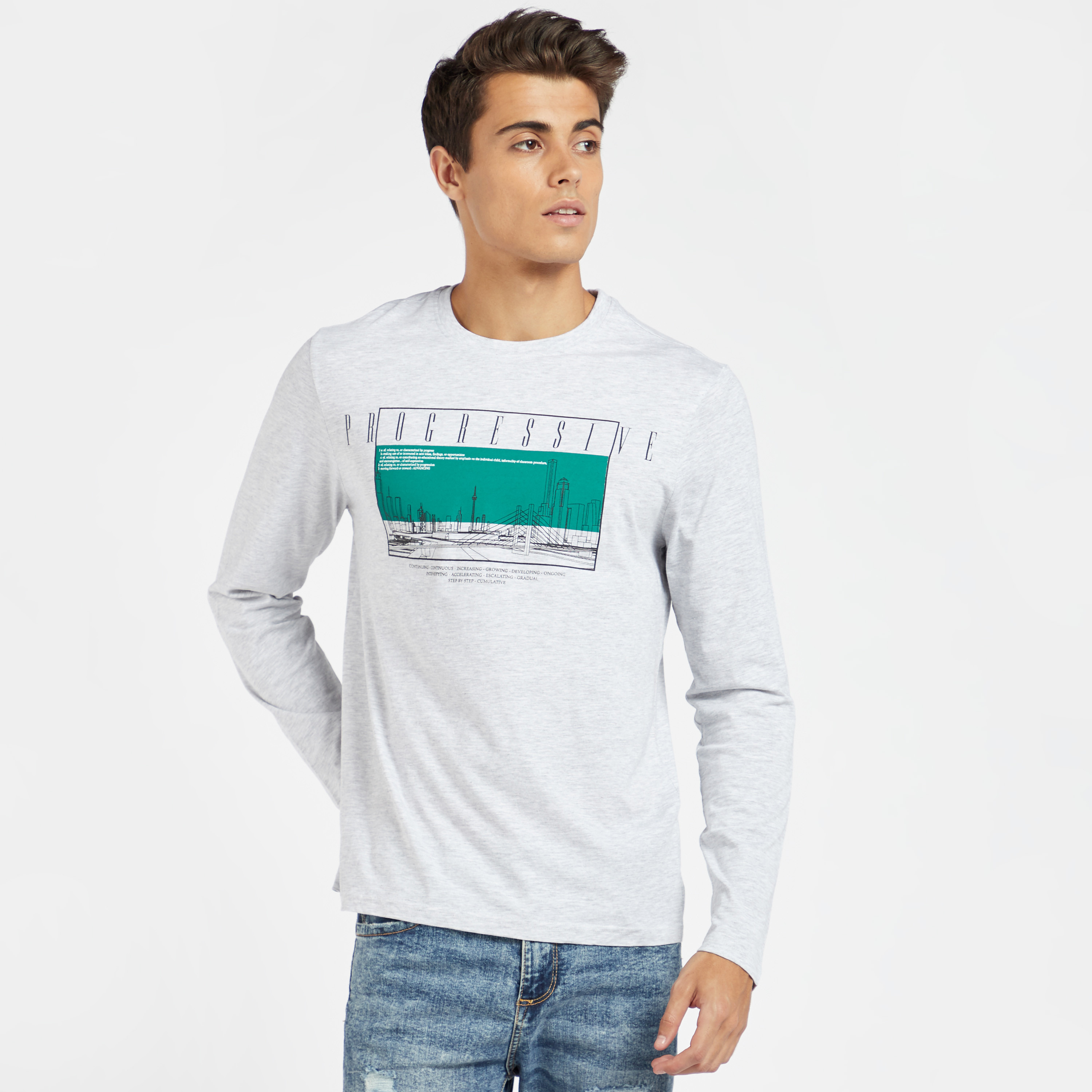 Mens long on sale sleeve tee