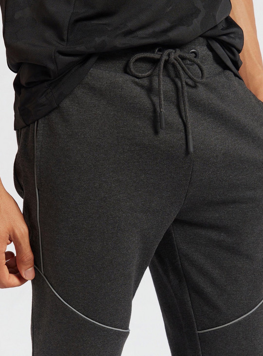 Solid Anti-Pilling Jog Pants with Pockets and Drawstring Closure