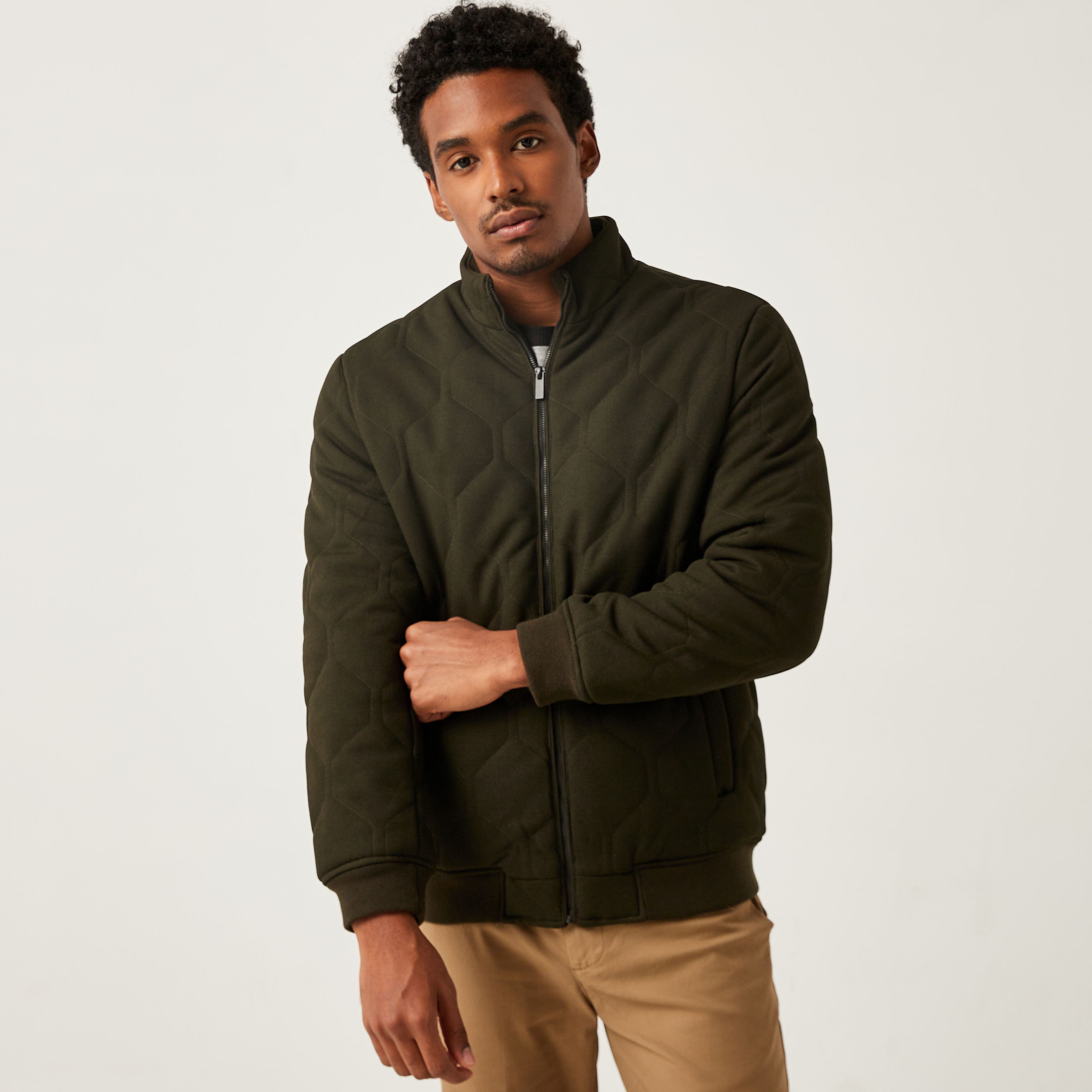 Shop Plain Puffer Jacket Online | Max UAE