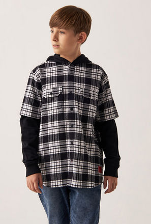 Checked Shirt with Hood and Doctor Sleeves