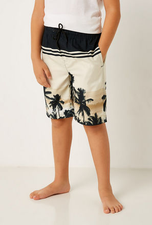 All Over Print Swim Shorts with Drawstring Closure and Pockets-mxkids-boyseighttosixteenyrs-clothing-swimwear-3