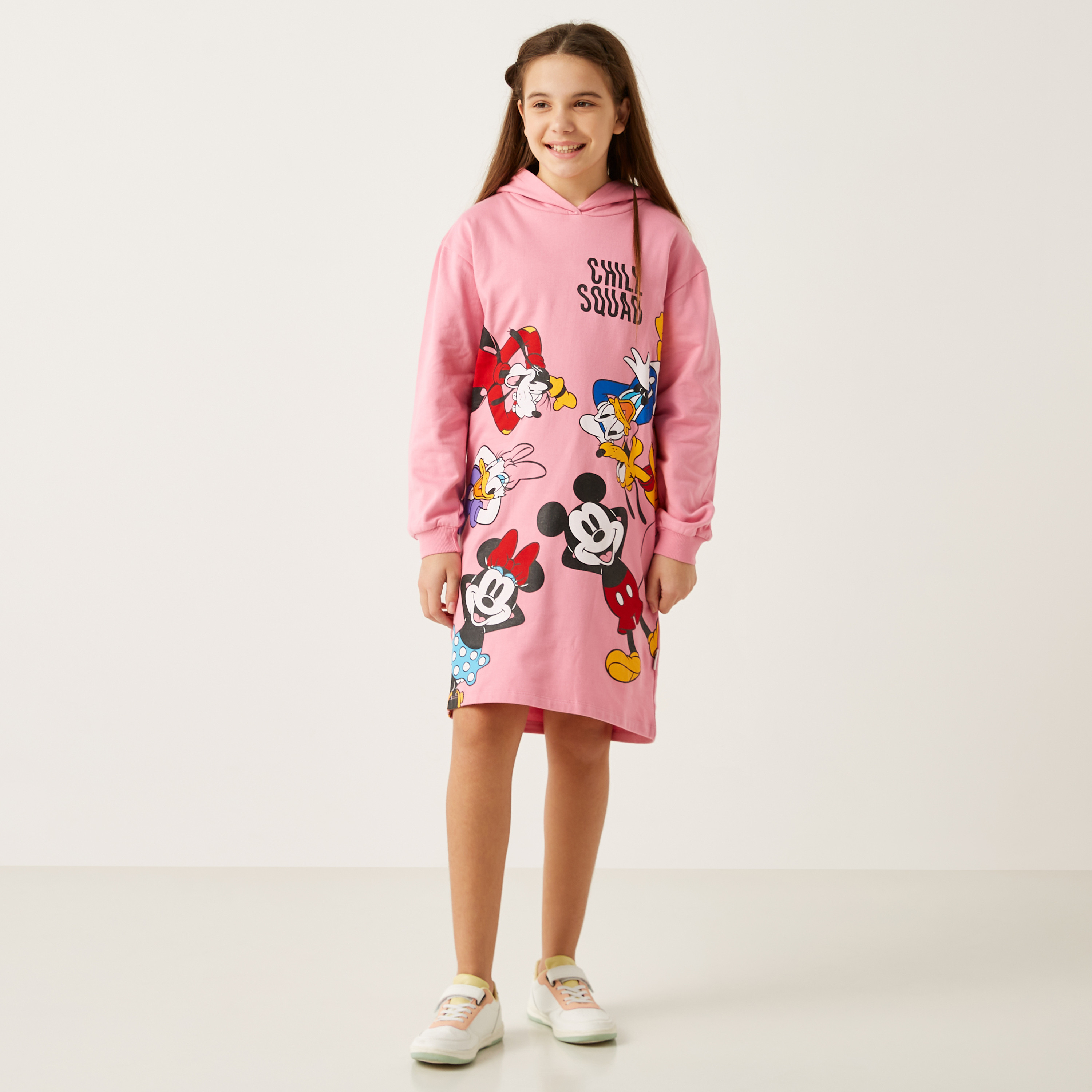 Minnie mouse hot sale sweatshirt dress