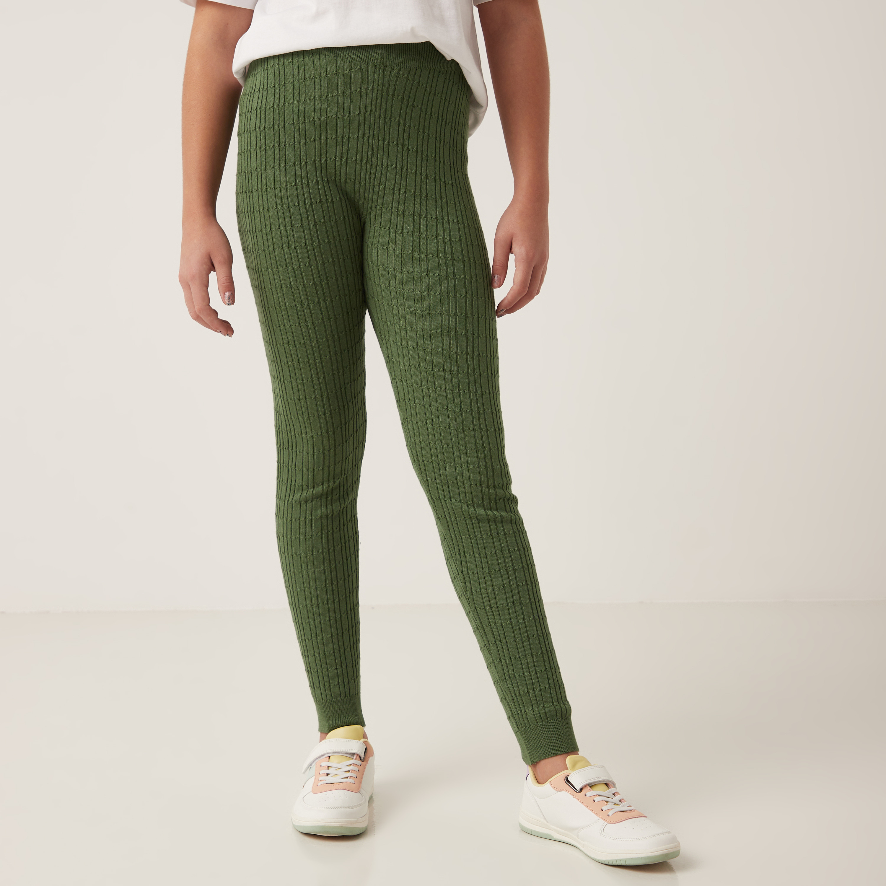 Cable Knit Barefoot Leggings – Niyama Sol