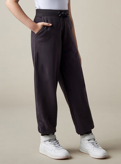 Pack of 2 - Plain Full Length Joggers-Trousers-image-1