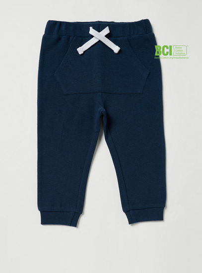 Ribbed Ottoman BCI Cotton Joggers with Front Pocket