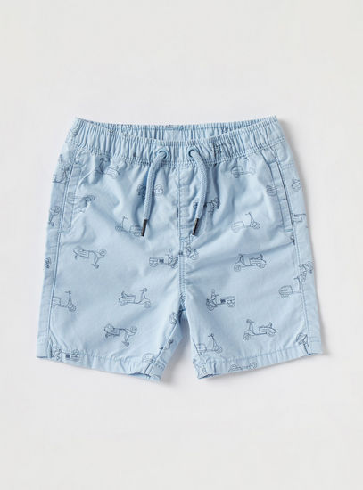 Set of 2 - Assorted Shorts with Drawstring Closure and Pockets