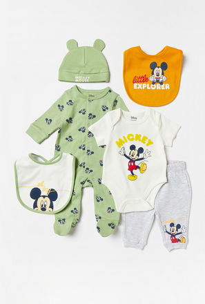 Mickey Mouse Print 6-Piece Clothing Set
