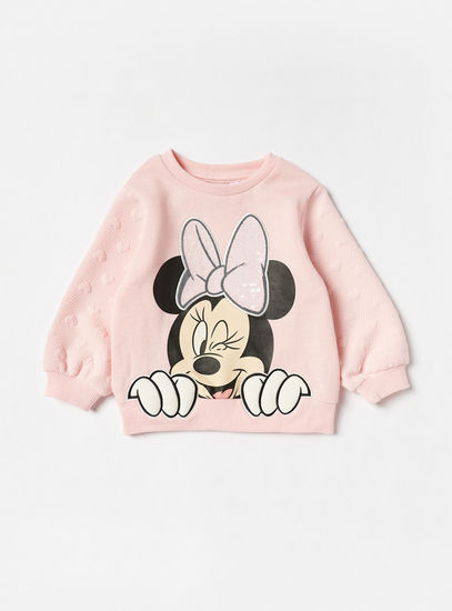 Minnie Mouse Printed Sweatshirt and Jogger Set
