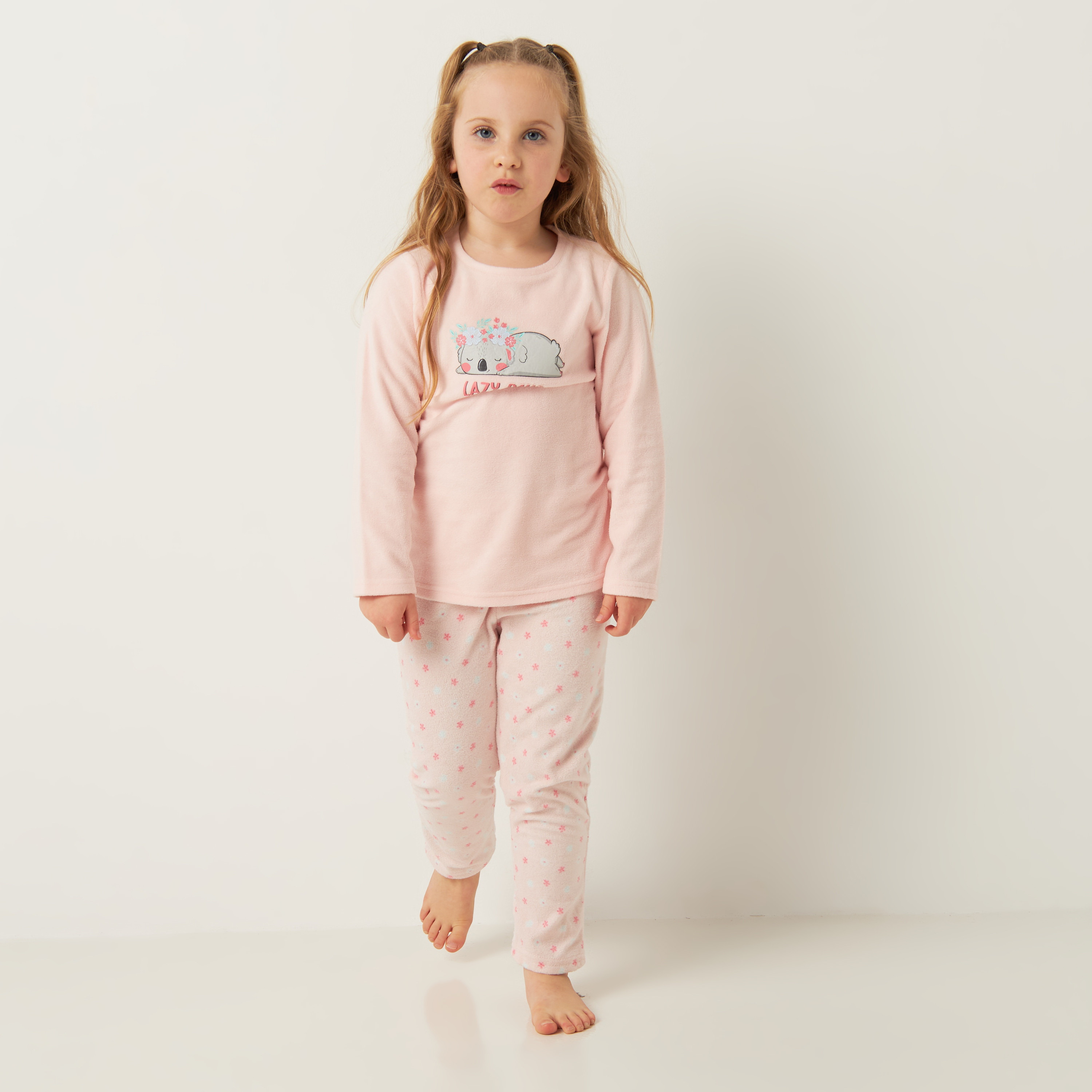 Koala Print Long Sleeves T shirt and Pyjama Set