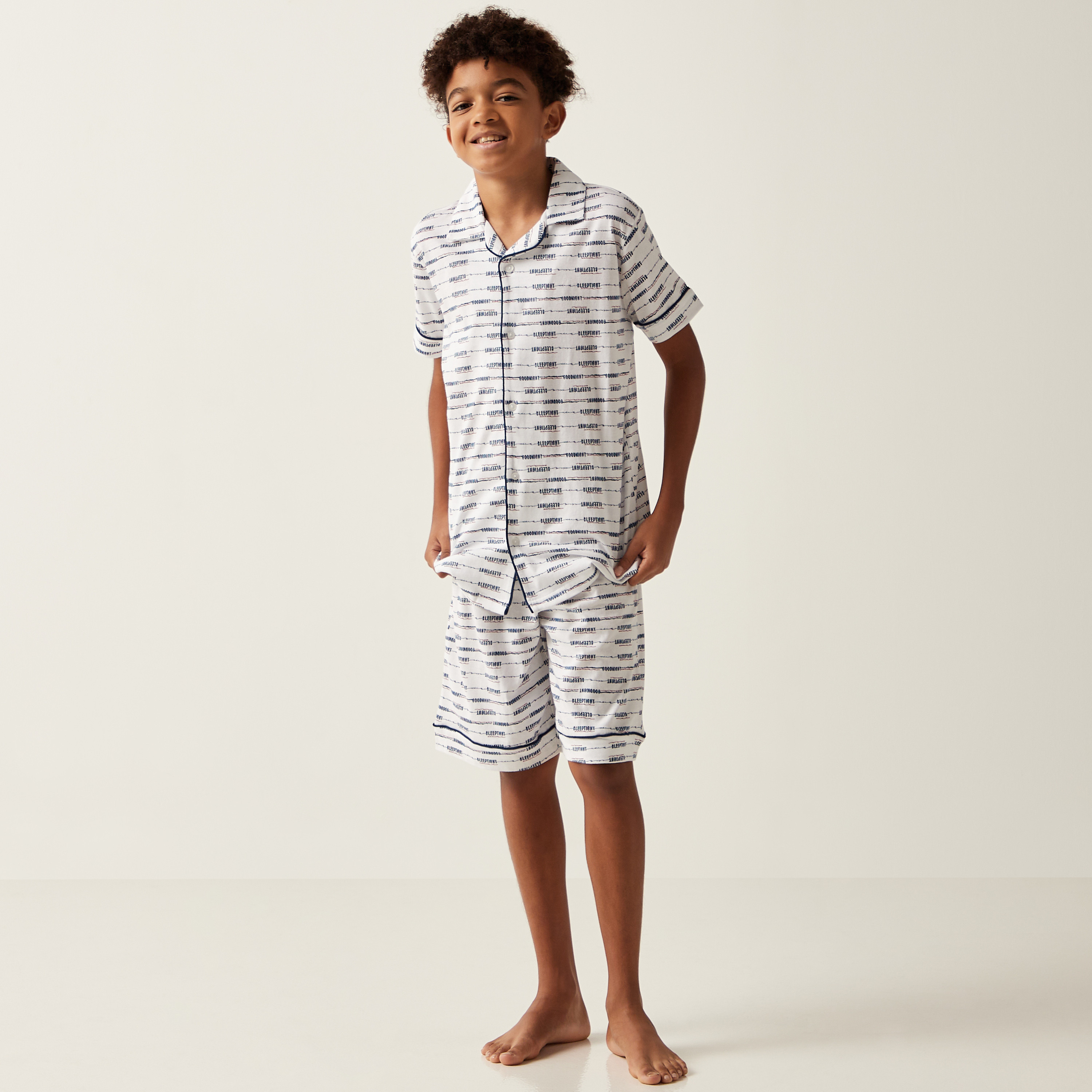 Pyjama short set boys new arrivals