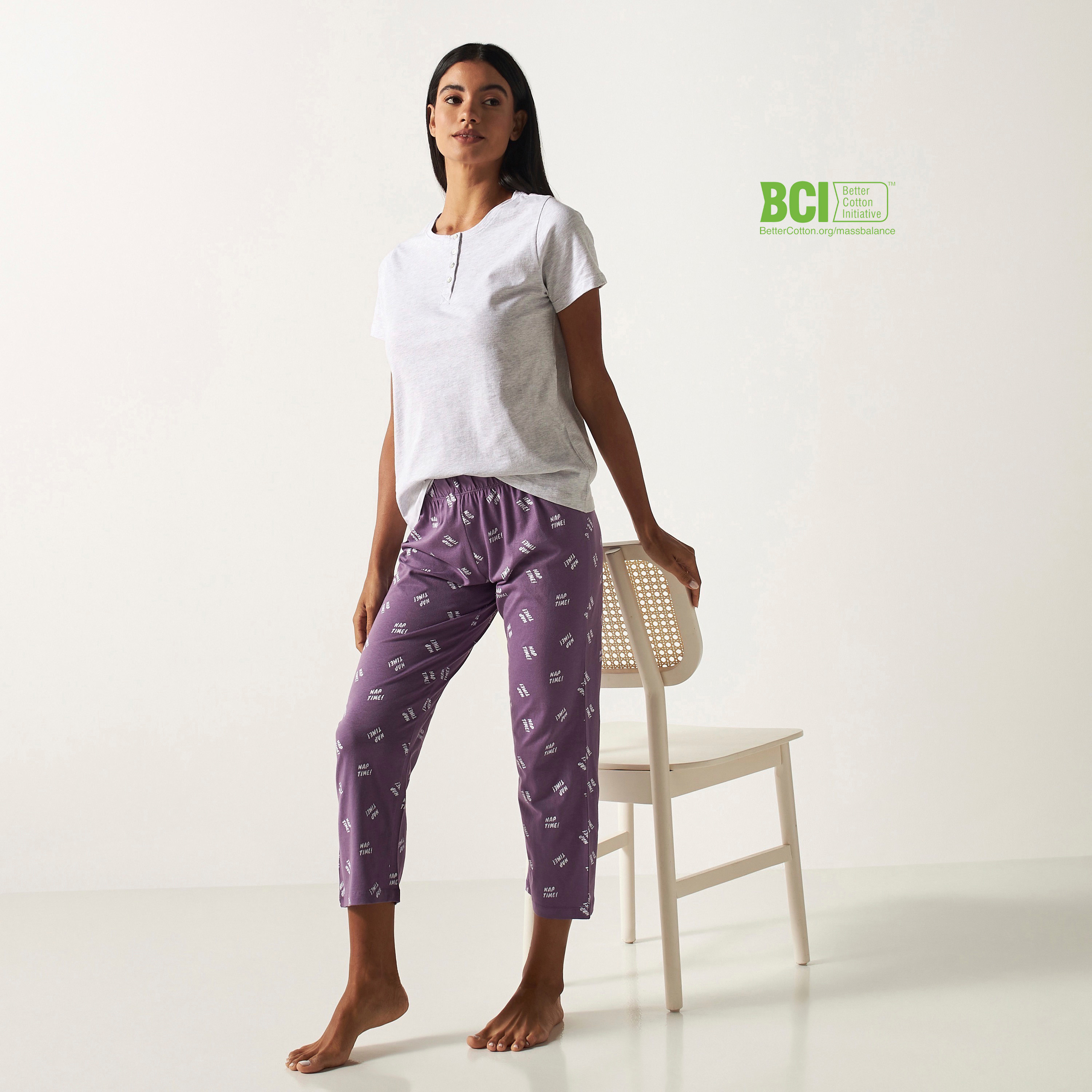 Womens cropped pyjama online sets