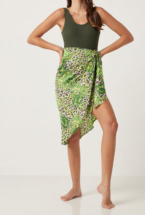 Printed Sarong Skirt