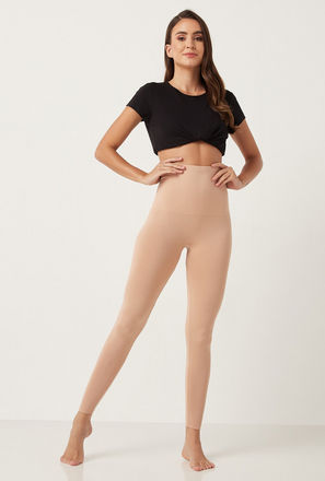 Solid Leg Shapers with Elasticated Waistband