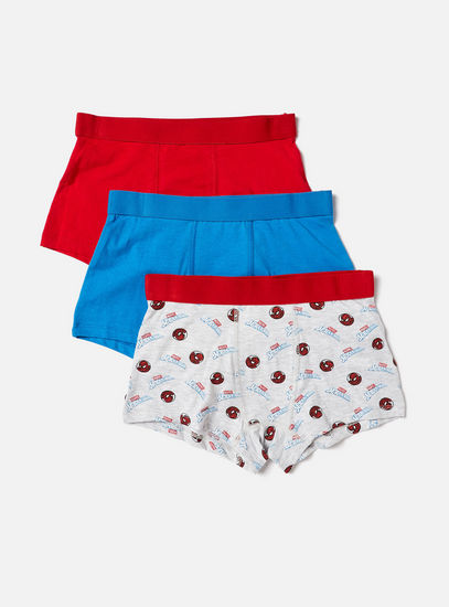 Set of 3 - Spider-Man Print Trunks with Elasticated Waistband-Briefs-image-0