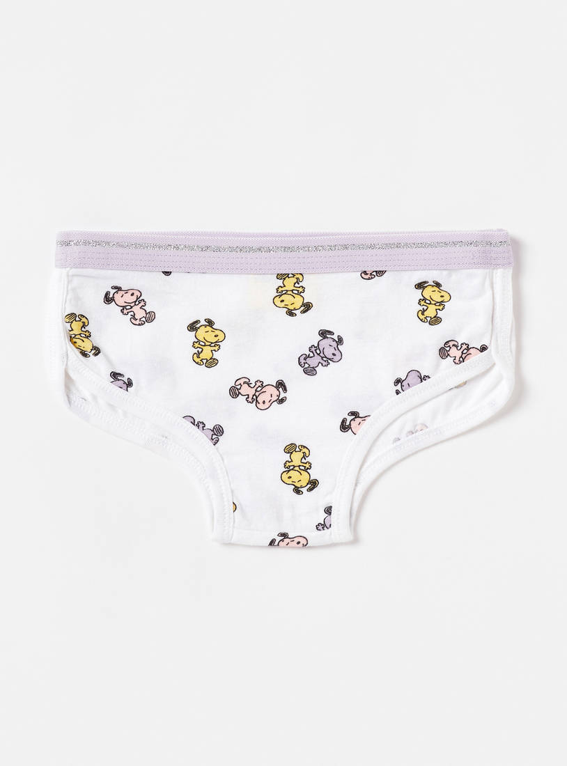 Set of 3 - Snoopy Print Briefs with Elasticated Waistband-Briefs-image-1
