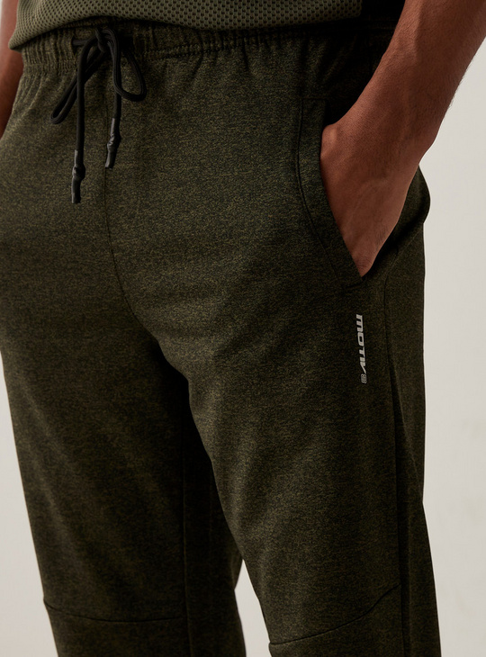 Solid Joggers with Drawstring Closure and Pocket