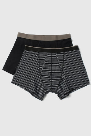 Set of 2 - Assorted Trunks with Elasticised Waistband