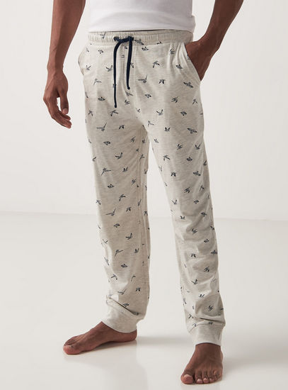 All Over Print Pyjama with Drawstring Closure and Pockets-Shorts & Pyjamas-image-0