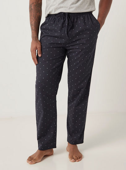Set of 2 - Assorted Full Length Pyjamas with Drawstring Closure and Pockets