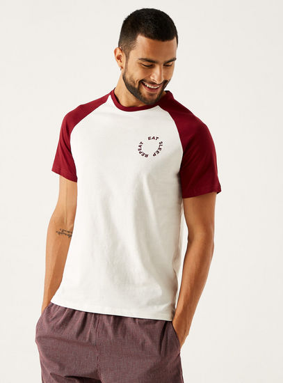 Printed BCI Cotton Raglan Sleeves T-shirt and Shorts Set