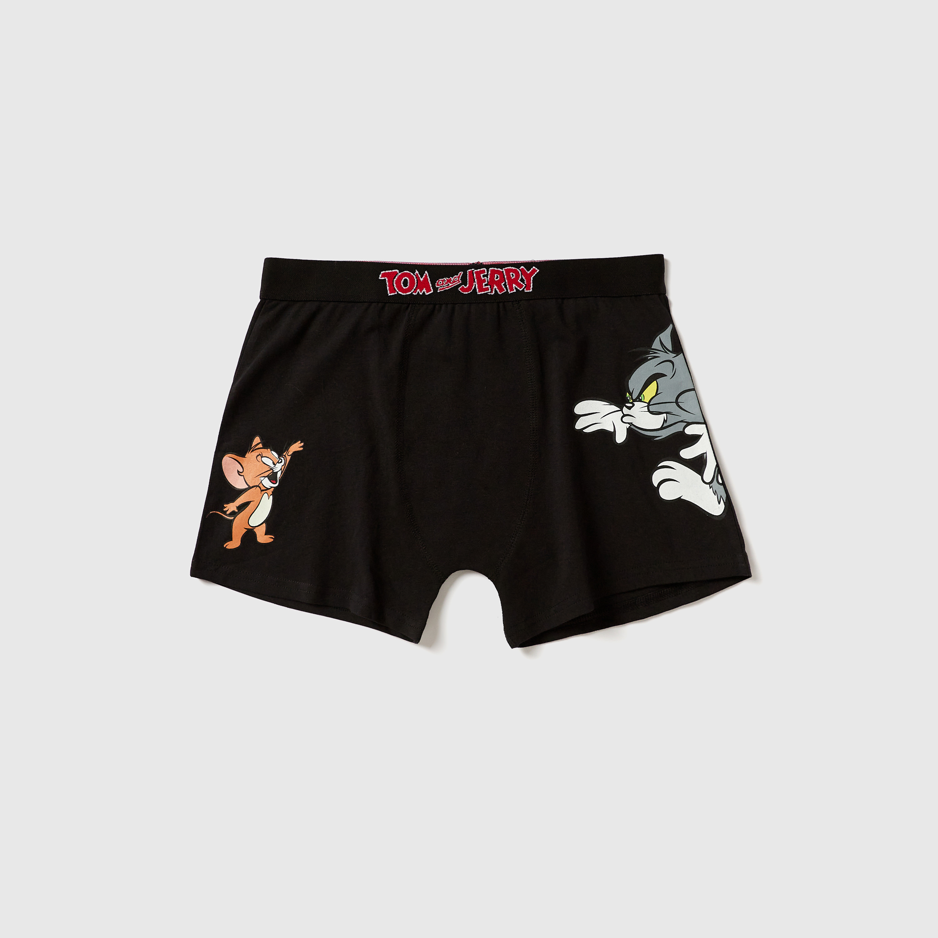 Shop Set of 2 Tom and Jerry Print Trunks with Elasticated